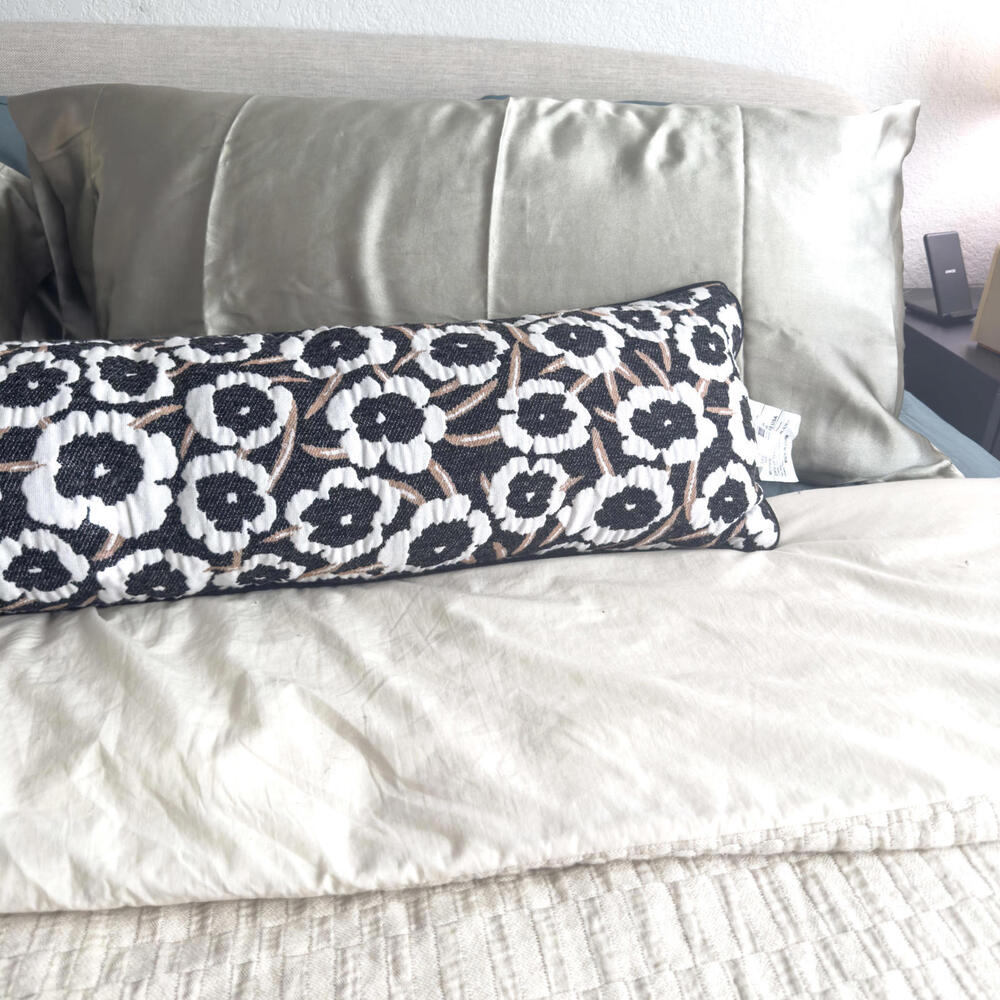 Neutral Poppy 12"x48" Long Lumbar Toss Pillow - DVF for Target - NWOT - Picture 4 of 8